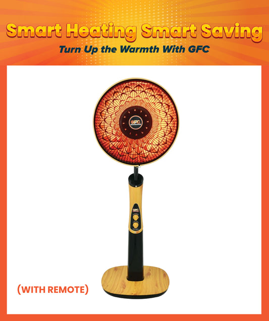 GF - 102 Parabolic Stand Heater (With Remote)